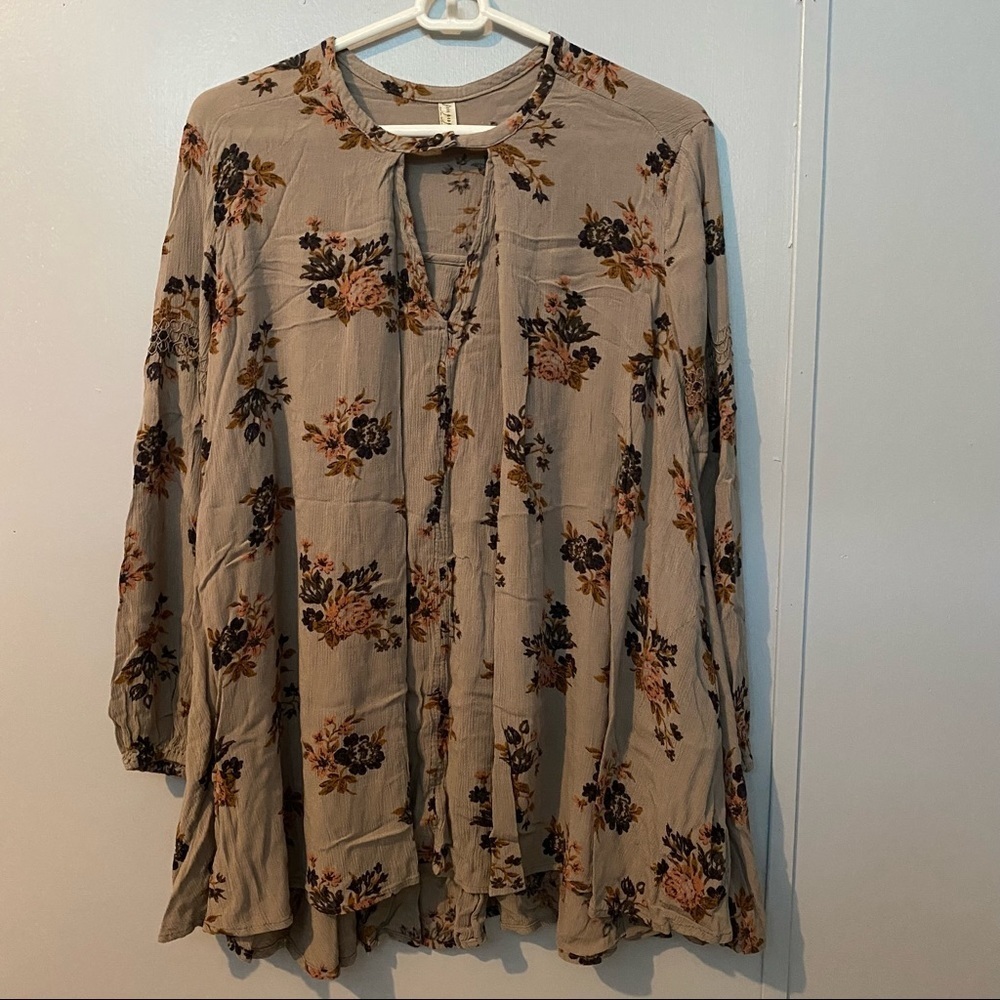 Free People Bohemian Floral Swing Summer Dress Size XS